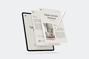 Portrait Tablet Screen Mockup, an iPad Mockup by Rizky Audymas (Thumbnail 7 of 8)