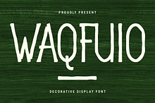 Waqfuio Decorative Display Font