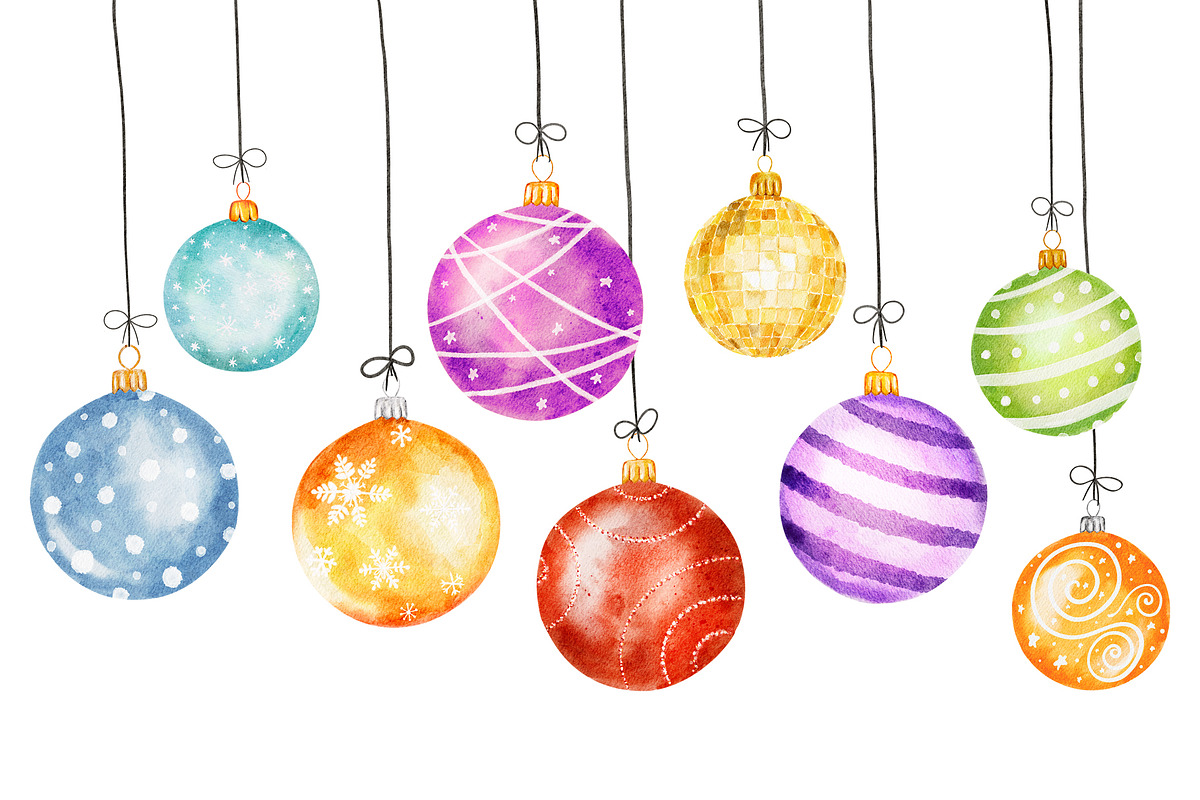 Watercolor Christmas illustrations, a Decorative Illustration by Nataliia Pyzhova (Photo 5 of 10)