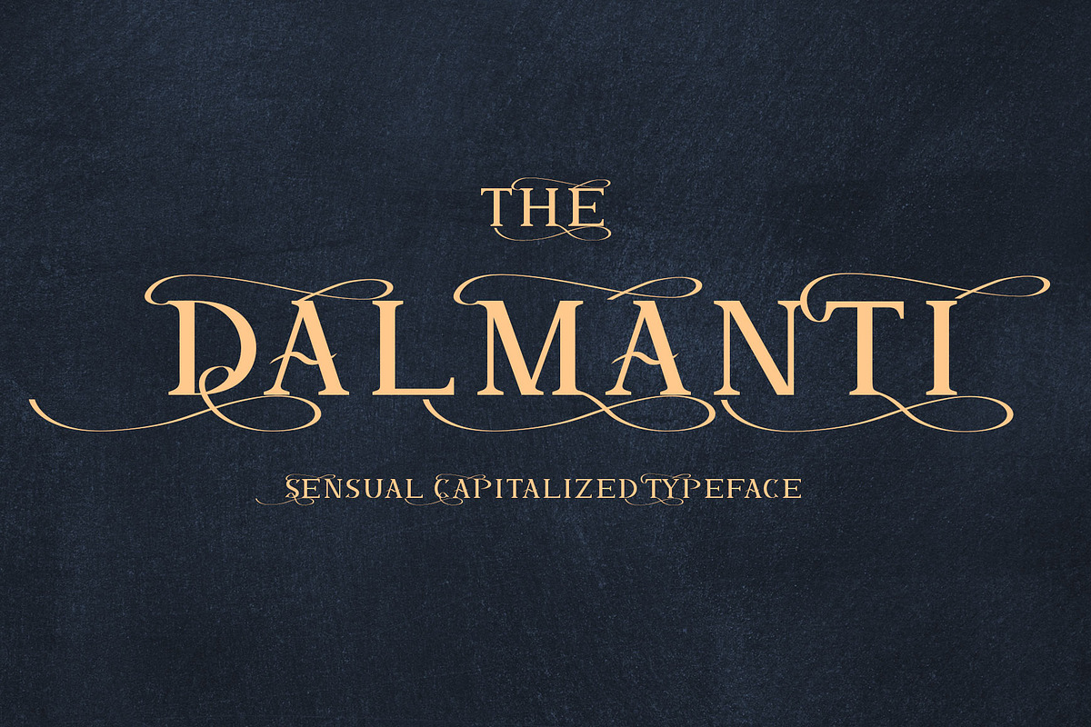 Dalmanti - Capitalized Typeface