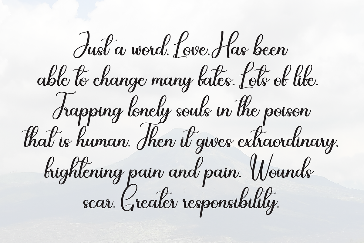 Emotional | Script Font, a Handwritten Font by Scratchones (Photo 6 of 9)