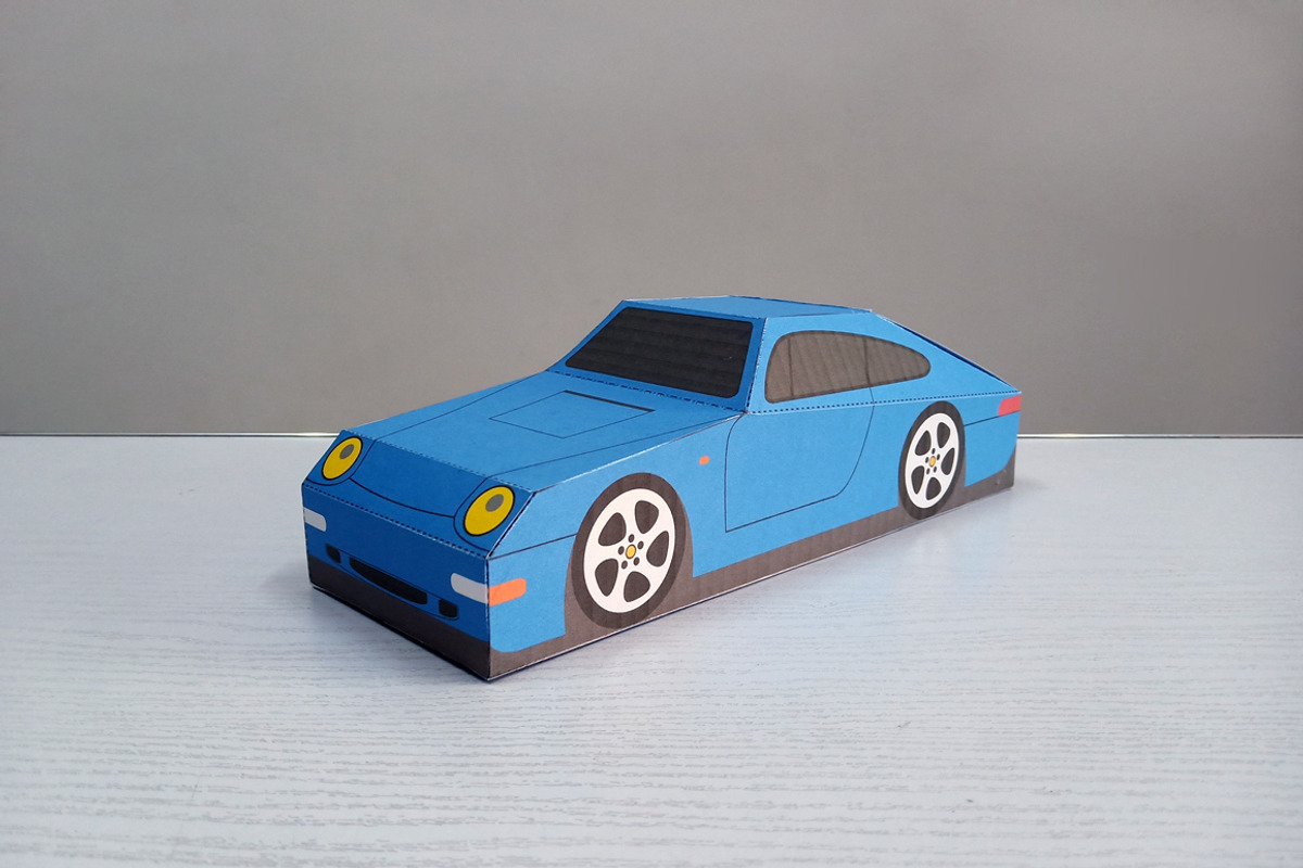 DIY Porsche favor - 3d papercraft, a Templates & Theme by PAPER amaze (Photo 7 of 10)