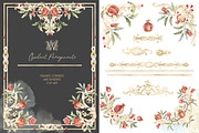 Watercolor Pomegranate collection, a Decorative Illustration by WonderWonder (Thumbnail 1 of 12)