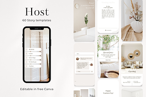 60 Hosting Social Media Story Rent