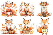 Autumn Fox Sublimation Clipart Png, an Illustration by CitraGraphics (Thumbnail 4 of 6)