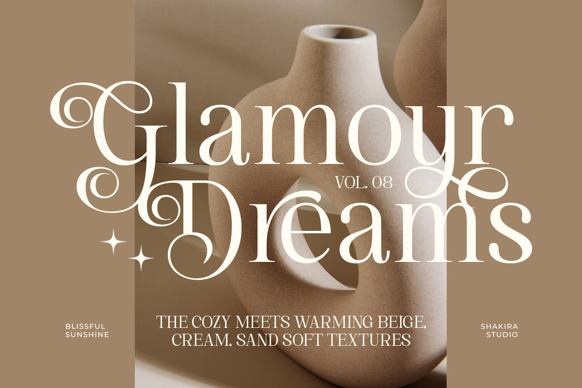 Blissful Sunshine - Romantic Swash, a Serif Font by Shakira Studio (Photo 3 of 10)