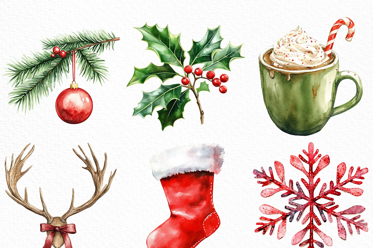Rustic Red Green Christmas Winter, an Illustration by Craft Nest (Photo 4 of 5)