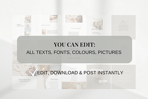 White Instagram Carousel Templates