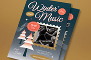 Black Winter Music Flyer Set, a Flyer Template by graphicook (Thumbnail 2 of 3)
