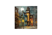 Spooky Victorian Street Backgrounds, a Wallpaper Graphic by PcuDesigns Illustrations (Thumbnail 3 of 3)