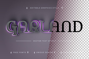 Garland - Editable Text Effect