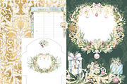 Watercolor Christmas ornament bundle, a Decorative Illustration by WonderWonder (Thumbnail 18 of 20)