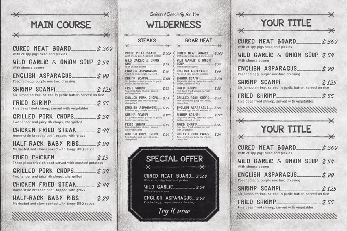 Eris Food Menu Pack, a Flyer Template by A.Lamprianidis (Photo 8 of 8)
