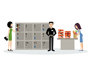 People in a supermarket, a Food Illustration by Gurza SHOP (Thumbnail 3 of 6)