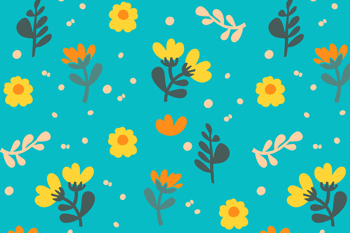 Blue Abstract Floral Seamless, a Pattern Graphic by Sharon Schwalbe (Photo 4 of 4)