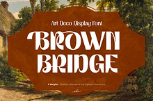 Brown Bridge | Art Deco Display Font