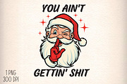 Funny Christmas Sarcastic Santa Png, an Illustration by Daily.Designs (Thumbnail 1 of 4)