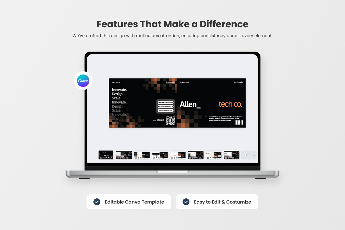 Allen - Tech Startup Company Profile, a Brochure Template by productype1 (Photo 3 of 6)