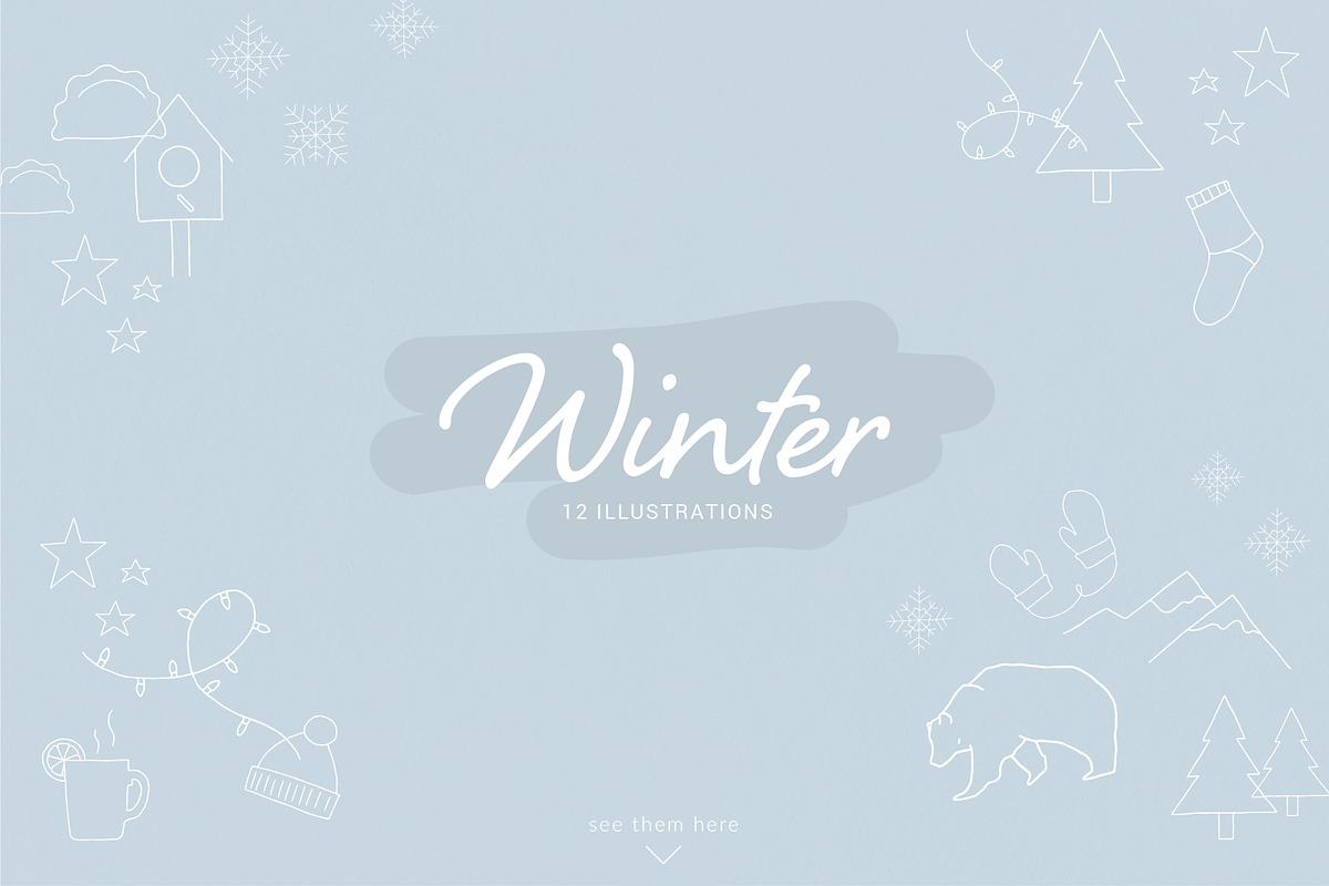 Hand drawn - Seasons Elements, a Seasonal Illustration by Anchors_and_Curves (Photo 5 of 8)