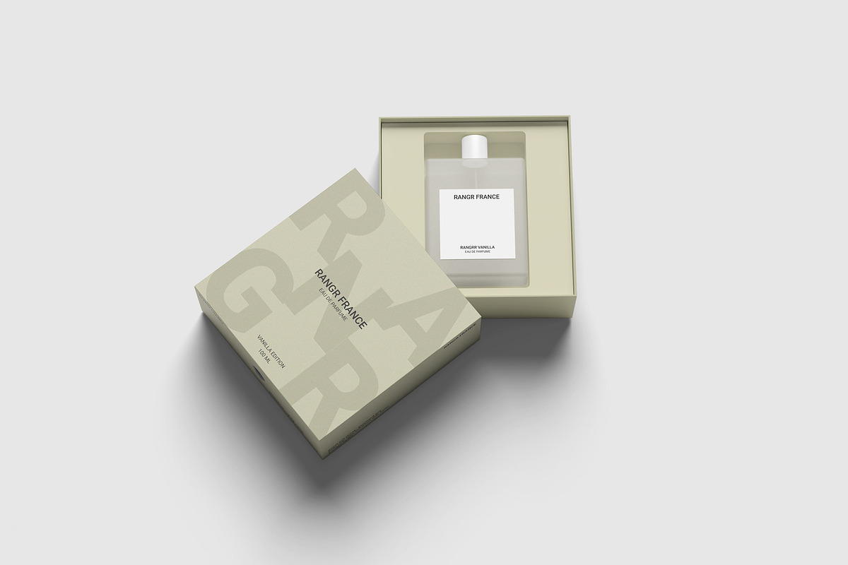 Perfume Box Mockup, a Packaging Mockup by scribrostudio (Photo 3 of 11)