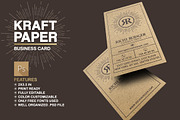 Kraft Paper Business Card, a Business Card Template by Marvel (Thumbnail 1 of 5)