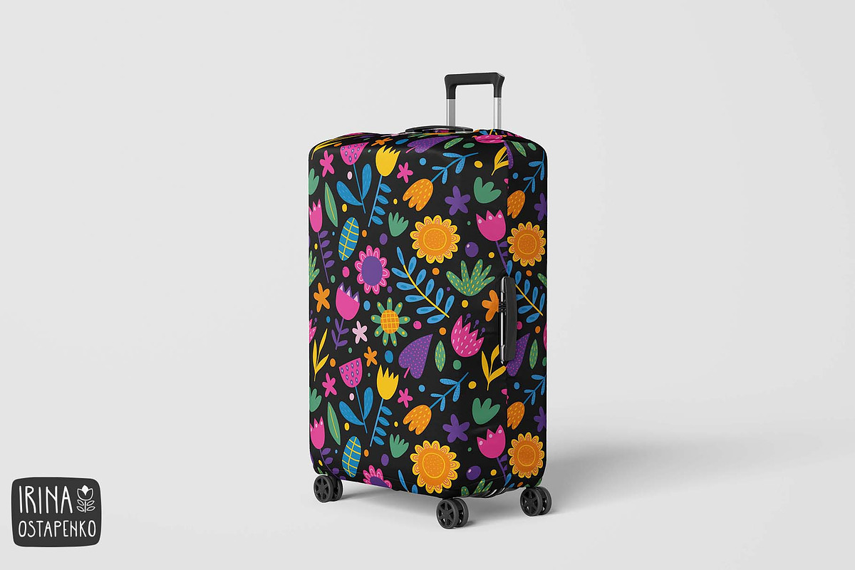 Abstract Flowers Seamless Pattern, a Background Graphic by Irina Ostapenko (Photo 2 of 5)