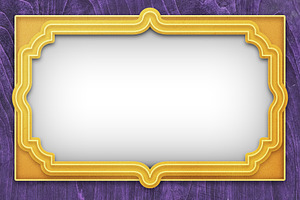 Classical Golden Picture Frame, a Decorative Illustration by UoaHH
