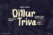 QillurTriva - Handwritten Brush Font, a Handwritten Font by Dhabee (Thumbnail 1 of 7)