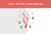 Christmas Anatomy Clipart Bundle, a Seasonal Illustration by InkyQueenArt (Thumbnail 2 of 6)