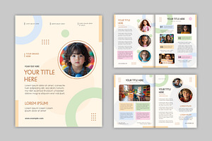 School Fundraising Brochure Layout, a Templates & Theme by studiogstock