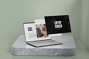 Laptop Screen Mockup, a Wearable Device Mockup by xavier_studio (Thumbnail 4 of 5)