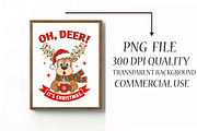 Oh Deer, It’s Christmas PNG, an Illustration by Libby Wishes (Thumbnail 3 of 6)