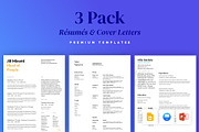 Resume and Cover Letter Bundle, a Resume Template by Sleeper Labs (Thumbnail 1 of 5)