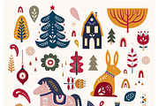 Scandinavian Christmas collection, an Animal Illustration by MoleskoStudio (Thumbnail 9 of 17)