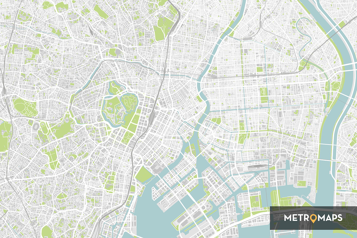 Tokyo Map – Pale / Regular, an Illustration by MetroMaps (Photo 2 of 3)