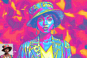 Neon Pop Art Photoshop Action, a Brushes & More by MRI STUDIO (Thumbnail 5 of 14)