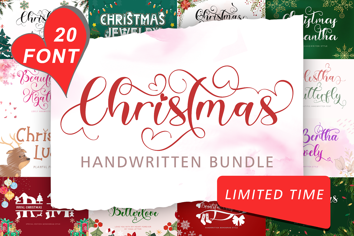 Christmas Handwritten Bundle, a Handwritten Font by Yoga Letter