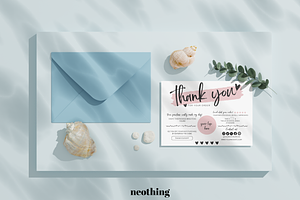 Business Thanks Cards CANVA Template, a Card Template by neothing