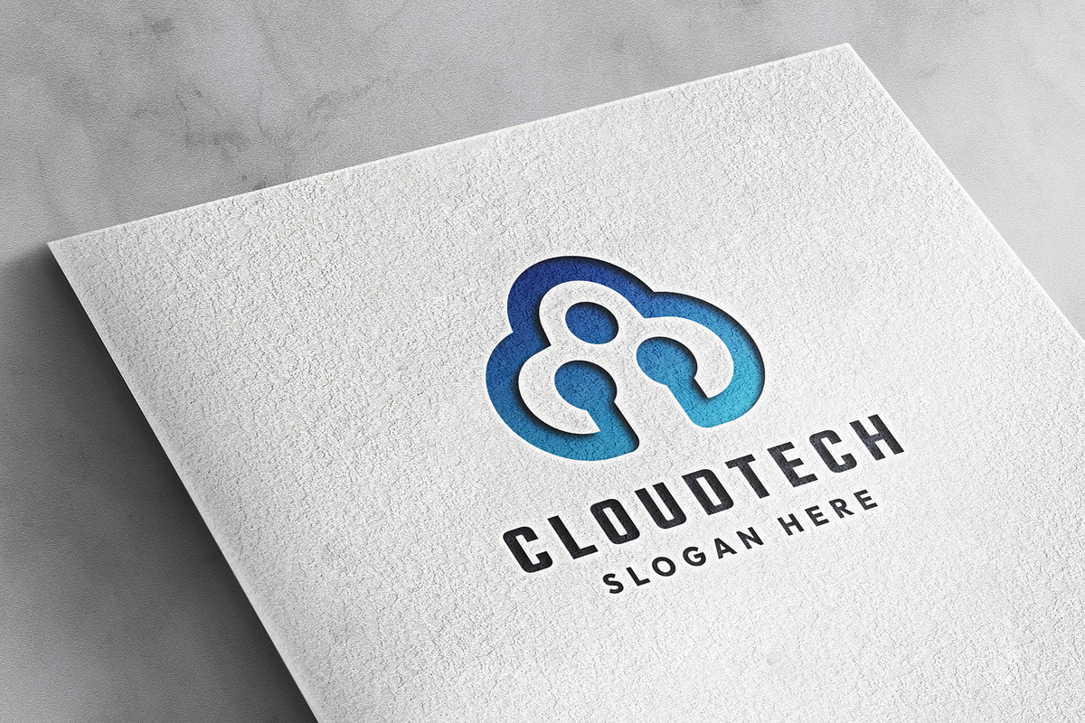 Digital Cloud Tech Logo, a Branding & Logo Template by Design_Planet (Photo 4 of 4)