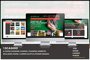 Casino & Poker Website Template -PSD, a Websites & App Template by Zlaws (Thumbnail 1 of 2)