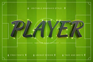 Soccer - Editable Text Effect