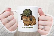 Egg Hunter Bunny PNG,Camo Easter Bun, an Illustration by Sublimation Artist (Thumbnail 5 of 6)