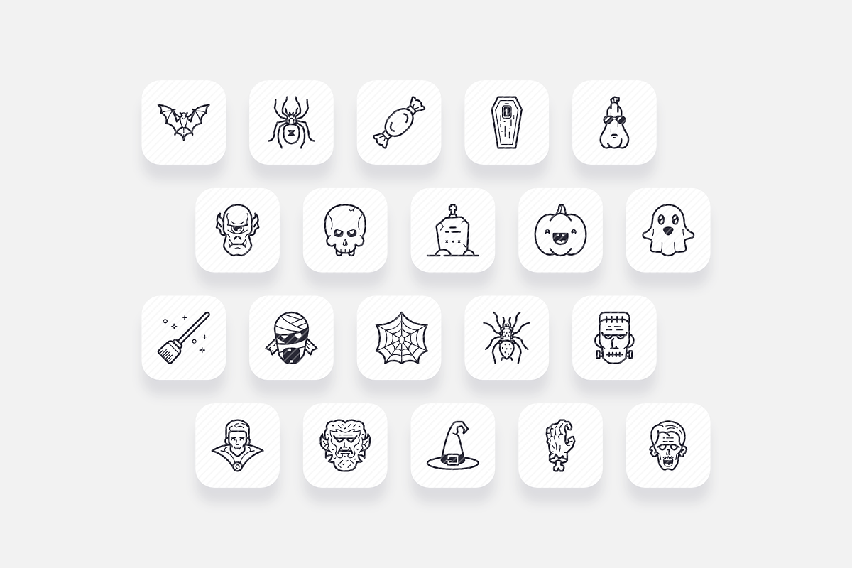 Kawaii Halloween Icon Pack, an Icon by Jinro (Photo 2 of 2)