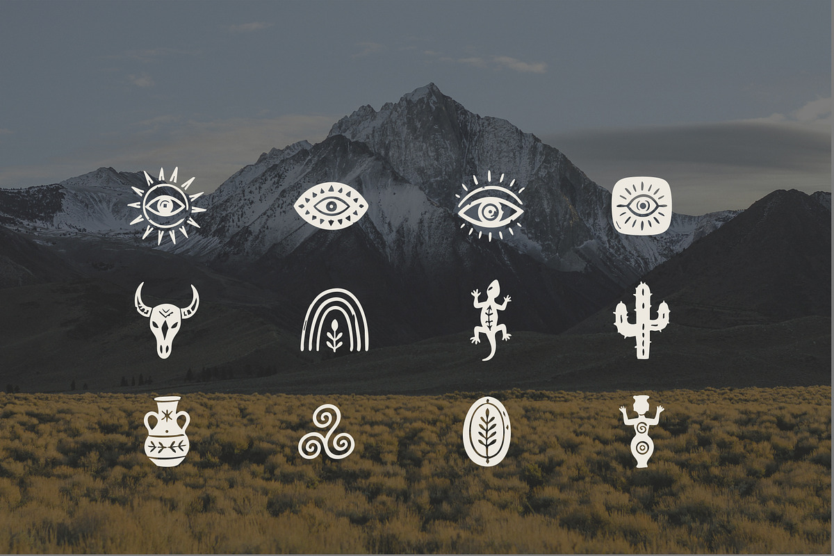 Mystic Tribal: Hand-Drawn Symbols, a Decorative Illustration by VectorBird (Photo 4 of 7)