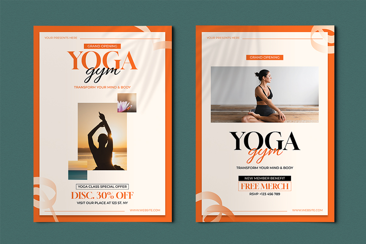 Hina - Yoga Gym Flyer, a Flyer Template by Lettha-Studio (Photo 3 of 4)