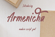 Armenicha - Modern Vintage Script, a Script Font by Anomali Creatype (Thumbnail 1 of 7)