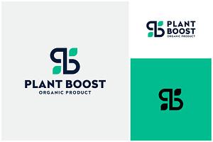 Letter PB Leaf Plant Botany Logo, a Branding & Logo Template by Enola99d