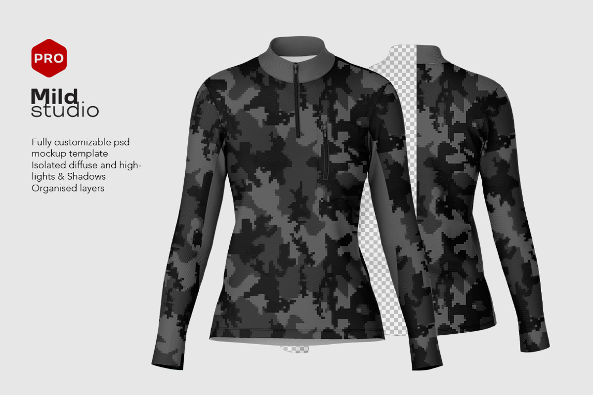 Women's Polar Jacket Mockup, a Hoody Mockup by Mildstudio (Photo 5 of 6)
