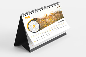 2026 desk calendar design template, a Stationery Template by Tanmoy Topu