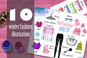 Winter fashion set